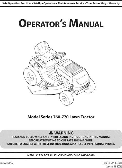 Mtd Riding Lawn Mower Parts Diagram