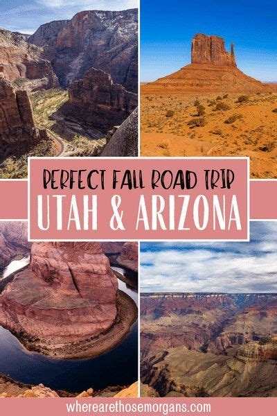 9 Amazing Utah & Arizona Road Trip Itineraries For Fall | Utah road trip, Arizona road trip ...