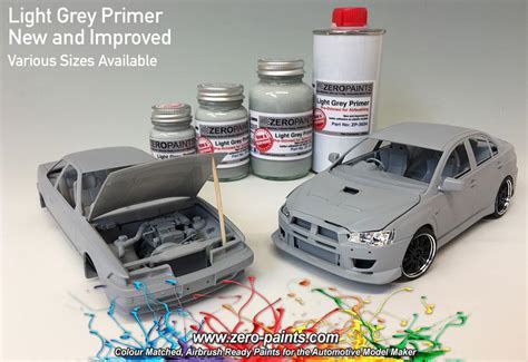 Light Grey Primer 60ml Airbrush Ready | ZP-3032 | Zero Paints