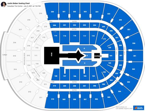 Canadian Tire Centre Seating Charts for Concerts - RateYourSeats.com