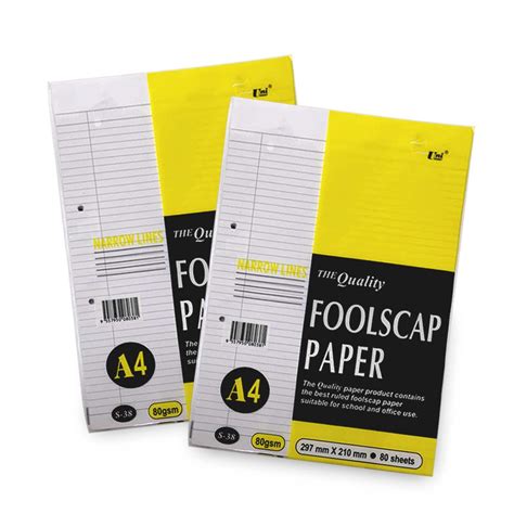 UNI A4 Foolscap Paper 2 x 80 Sheets – POPULAR Online Singapore