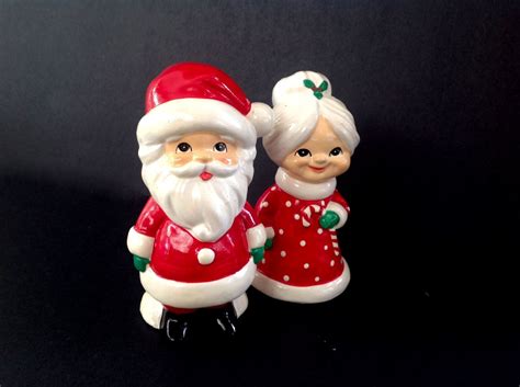 Vintage ADORABLE Santa and Mrs. Claus Figurines Marked | Etsy | Retro ...