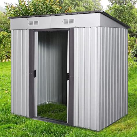 Wholesale Outdoor Garden Tool Storage Metal Shed with Sliding Door ...