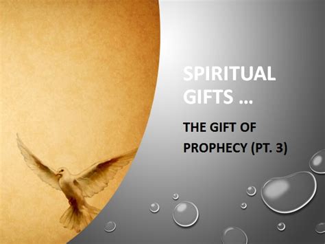 The Spiritual Gift of Prophecy (Part 3) | MEMORIAL DRIVE BIBLE FELLOWSHIP