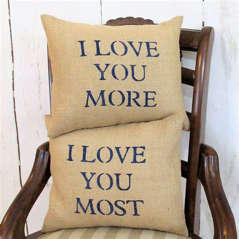 I Love You More I Love You Most pillow Valentines gift | Etsy