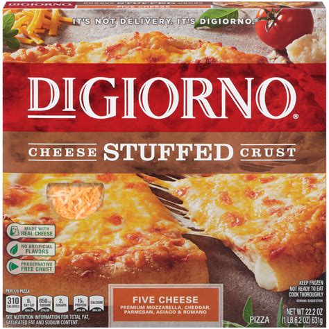 DIGIORNO Cheese Stuffed Crust Five Cheese Frozen Pizza 22.2 oz. Box - Walmart.com