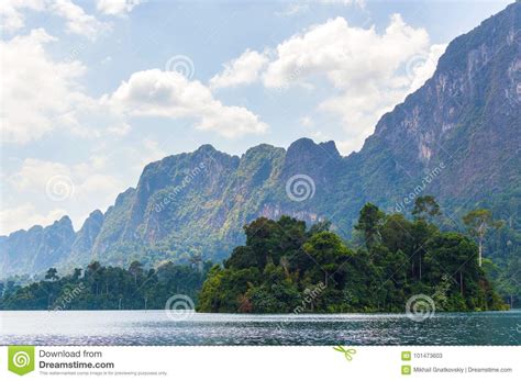 Beautiful Mountains Lake River Sky and Natural Attractions in ...