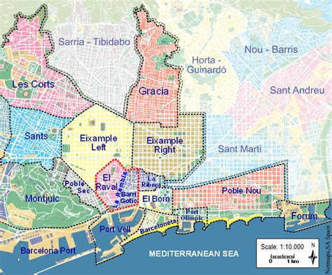 Plan des Hôtels de Barcelone