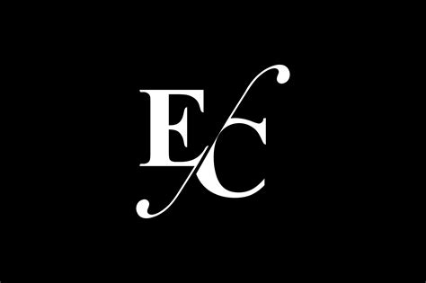 EC Monogram Logo Design By Vectorseller | TheHungryJPEG.com