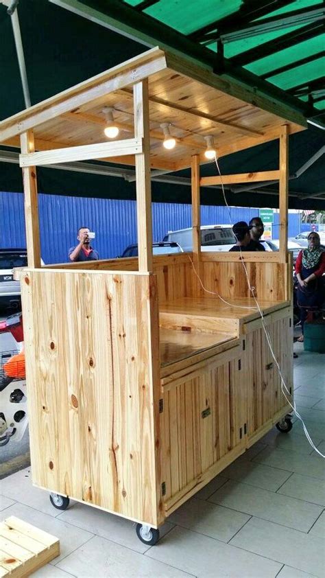 Pallet stall cart Food Stand Design, Food Cart Design, Food Truck ...