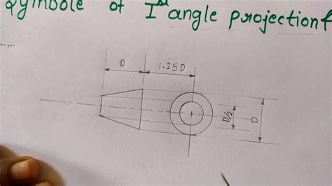 How To Draw Third Angle Projection Symbol - Design Talk