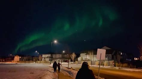 Northern Lights Edmonton Alberta Canada - YouTube