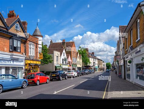 Shops on the High Street in Ware, Hertfordshire, England, UK Stock Photo - Alamy