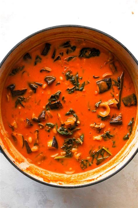 Roasted Eggplant Soup - Dishing Out Health