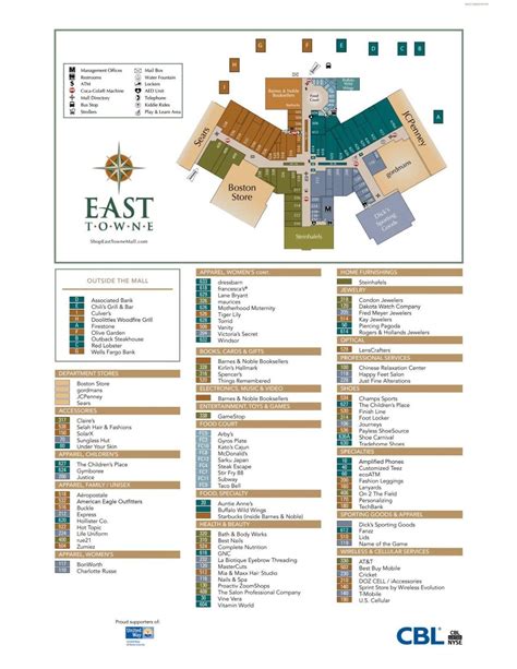 Map of East Towne Mall | | host.madison.com