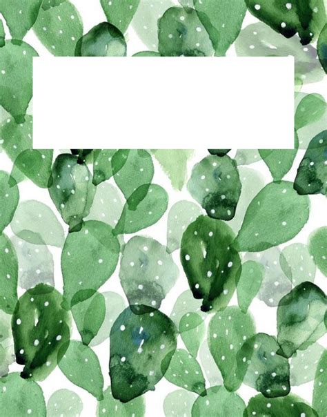 Cacti GoodNotes Cover Template