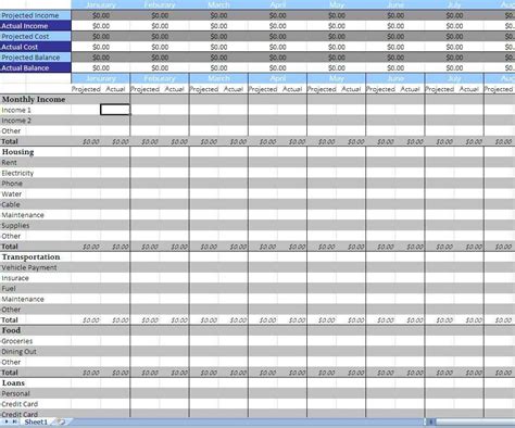 free excel spreadsheet templates for budgets — excelxo.com