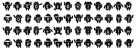 Droid Robot font by mikan | FontRiver