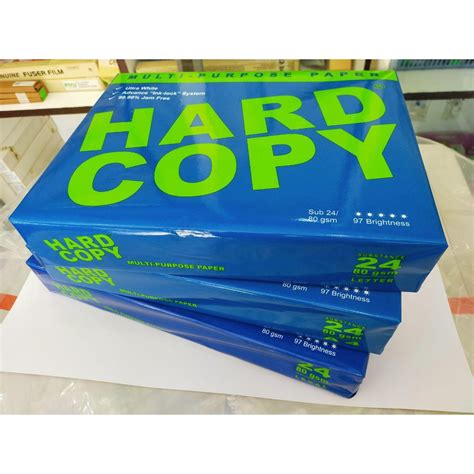 Hard Copy Paper 80gsm A4 (Plain White) | Shopee Philippines