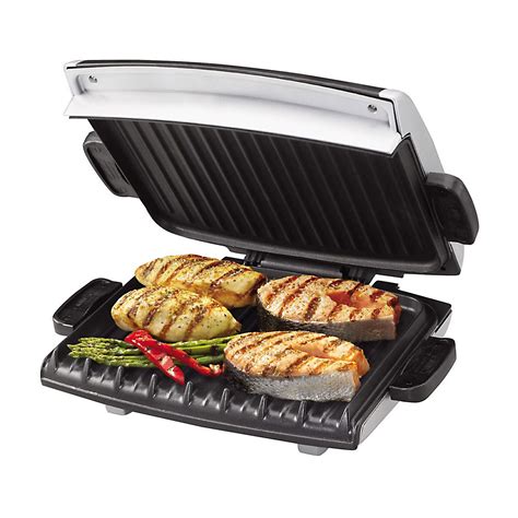 George Foreman 96 Sq. In. Next Grilleration Grill with removable trays for easy cleaning ...