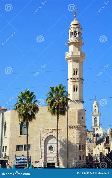 The Mosque of Omar is the Oldest and only Mosque in the Old City of Bethlehem Editorial ...