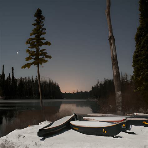 Winter Boundary Waters Canoe Area · Creative Fabrica