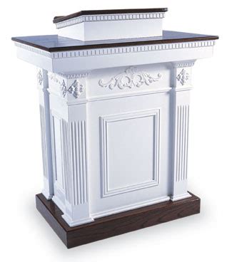 Tiered Wood Pulpit with Colonial Elegance (TSP-620) | Church Furniture ...