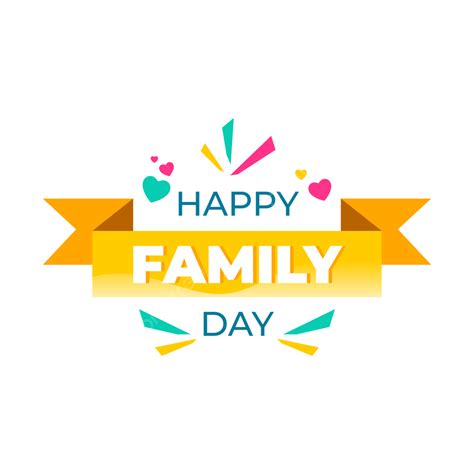 Happy Family Day Schriftzug Cliparts, Glücklicher Familientag ...