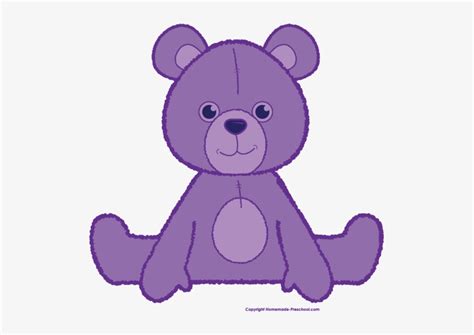 Teddy Bear Waving Brown - Purple Teddy Bear Clipart Transparent PNG ...