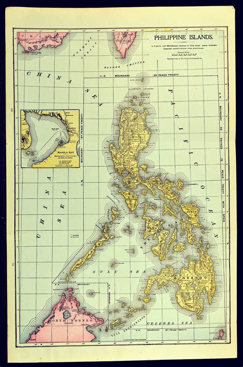 Antique Philippines Map of the Philippine Islands Wall Decor | Etsy | Map wall art decor, Map ...