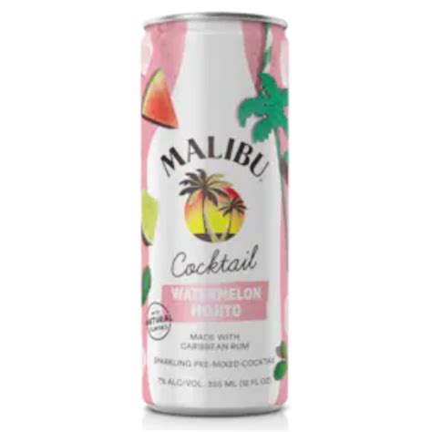 Malibu Watermelon Mojito Cocktail 4 Pack 355mL - Elma Wine & Liquor