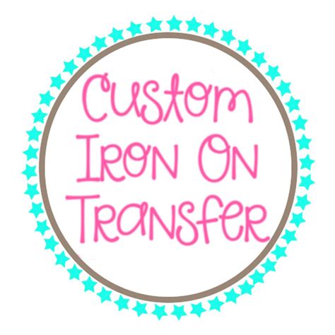 Custom Iron On Transfer Design DIGITAL DOWNLOAD