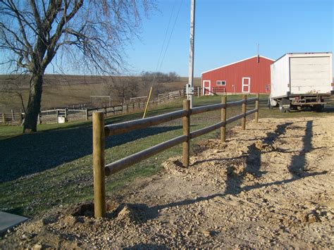 Round Rail Fence - Southern Yellow Pine | Fink Fencing Inc.