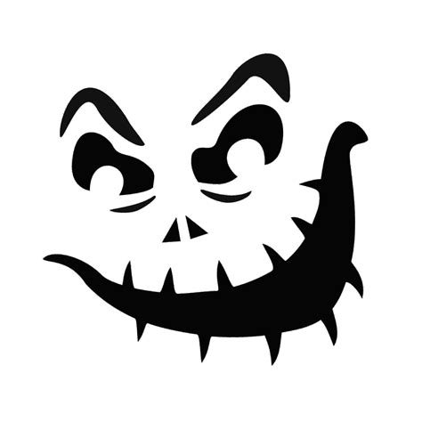 Jack-O-Lantern Face 01 | Free Stencil Gallery