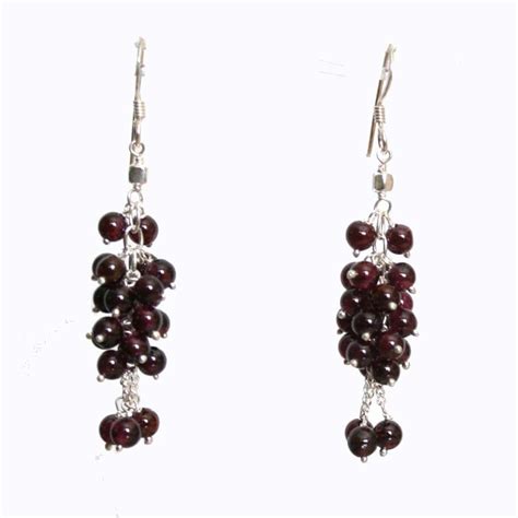 Silver and Garnet Earrings8