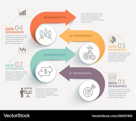 Business infographics timeline template Royalty Free Vector