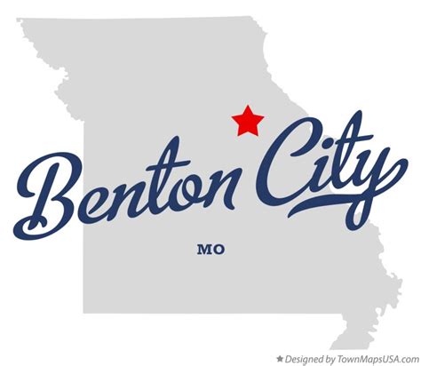 Map of Benton City, MO, Missouri