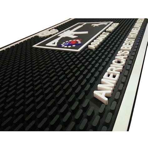 Custom Logo Soft PVC Rubber Bar Mats | PVC Creations