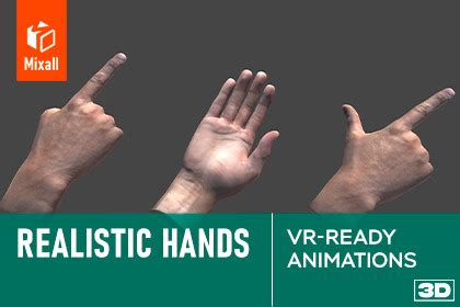 Realistic Hands – animated for VR | Game Content Shopper – Unity Asset ...