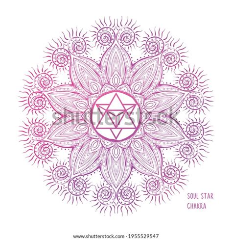 Soul Star Chakra Symbol Coloring Vector Stock Vector (Royalty Free ...