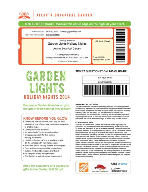 Atlanta Botanical Garden Tickets Price - Home Garden