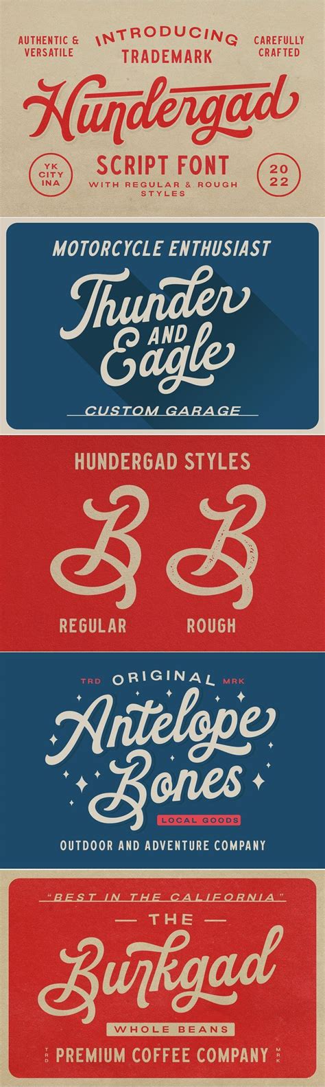 Hundergad Font - YouWorkForThem | Script fonts design, Script fonts, Fonts design