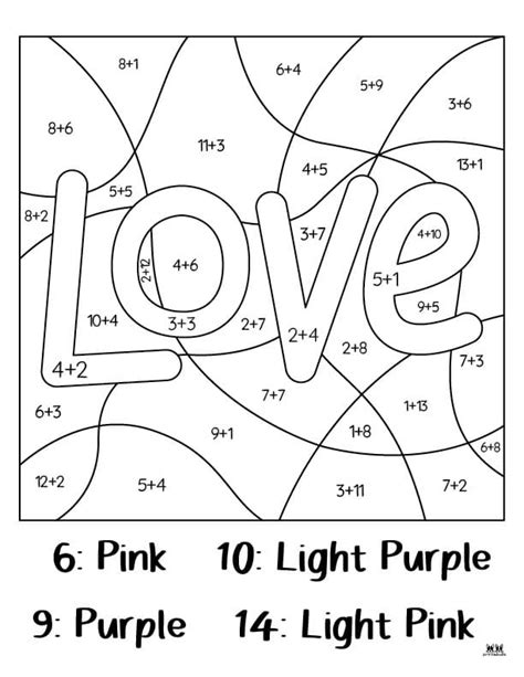 Valentines Day Stained Glass Color By Number: Adult Coloring Book ... - Clip Art Library