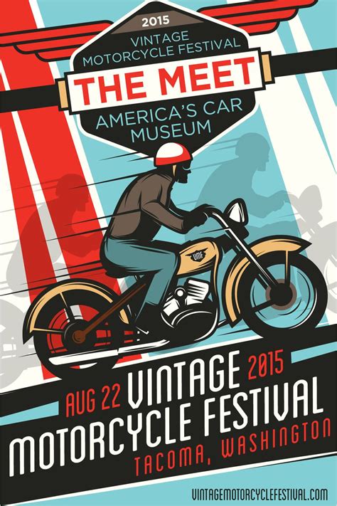 2015 Vintage Motorcycle Festival Collectible Poster