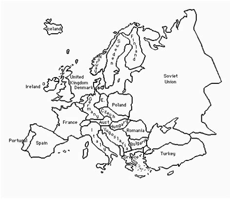 World War 1 Map Of Europe Blank