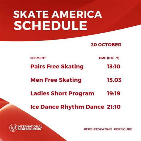 ISU Figure Skating on Twitter: "📆 Skate America continues ! Today's ...