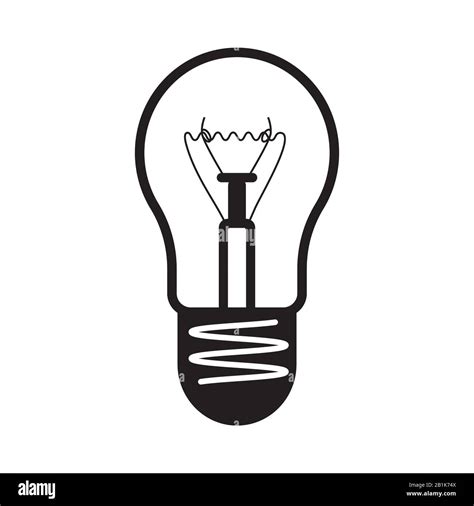 Incandescent lamp logo on an isolated white background. Vector image Stock Vector Image & Art ...