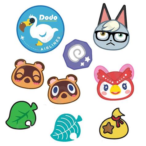 Animal Crossing Stickers Embroidered Fabric Stickers - RegisBox ...