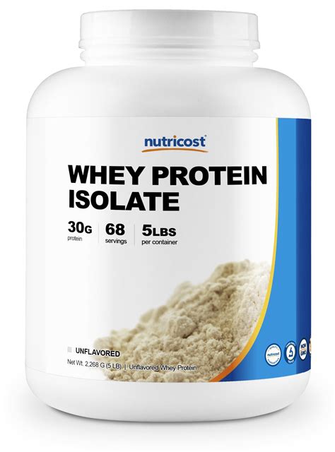 Nutricost Whey Protein Isolate (Unflavored) 5LBS - Walmart.com