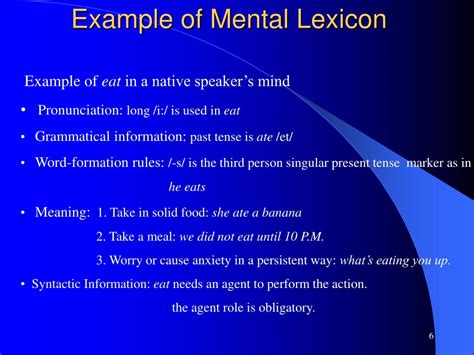 Examples Of Lexicon Words